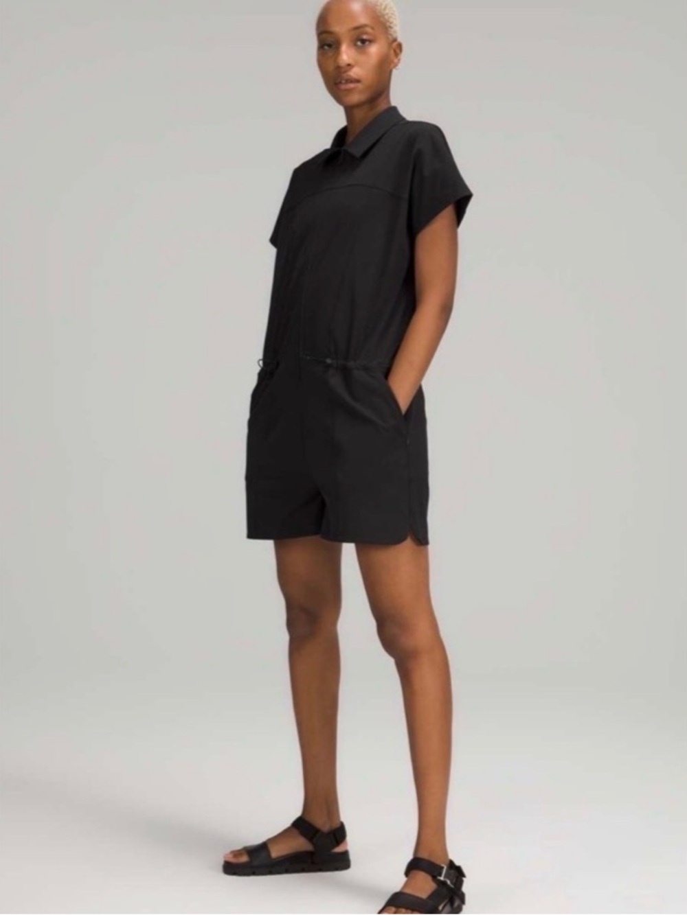 Lululemon Stretch Rib Pocketed Romper black